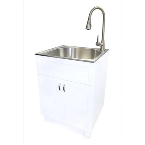 westinghouse stainless steel laundry sink with cabinet|costco stainless steel sink.